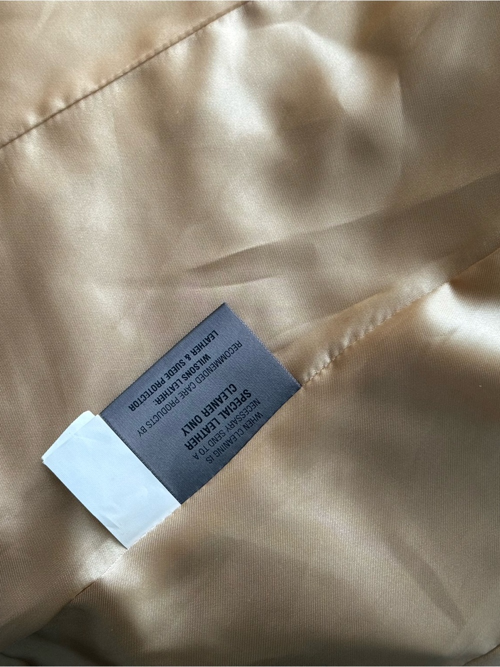 Wilsons Leather Mustard Yellow Zip Collar Jacket - Picture 6 of 7